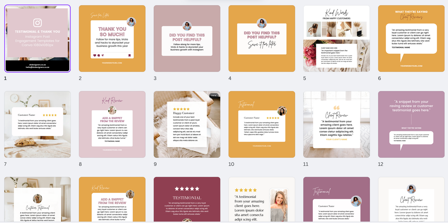 What's on trend Social Media Templates 250+
