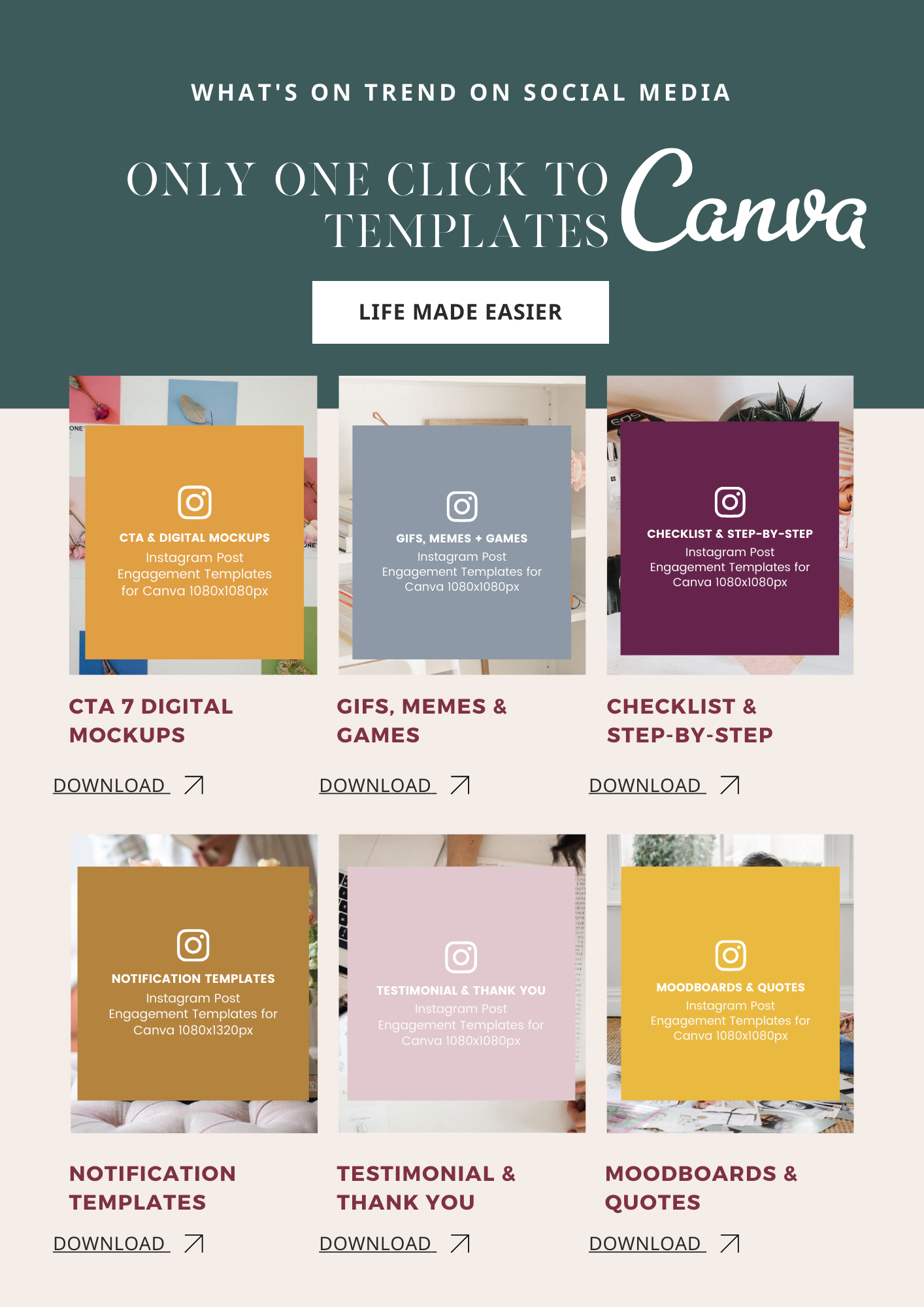What's on trend Social Media Templates 250+