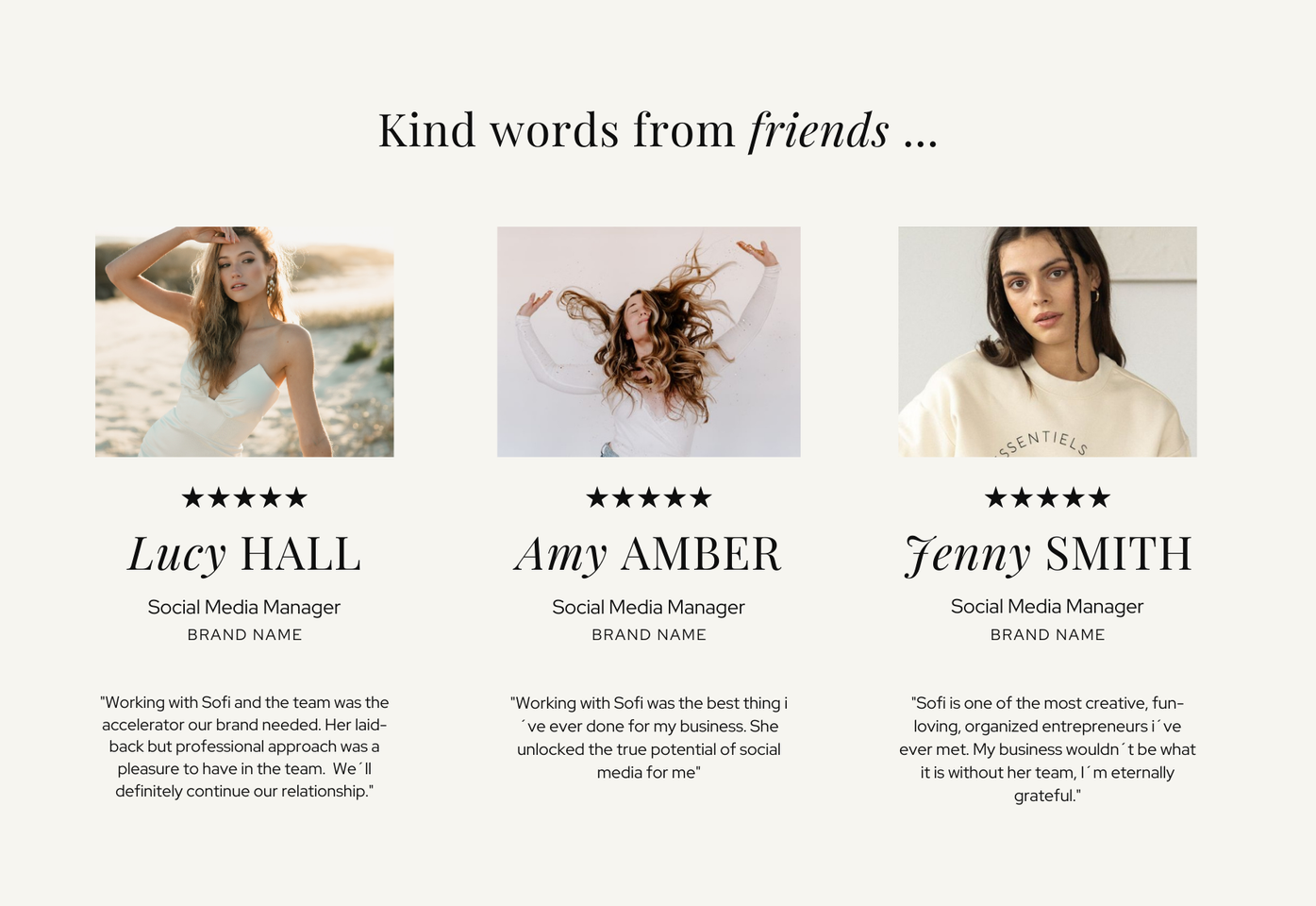 Luna North Studio Canva Website Template // SMM