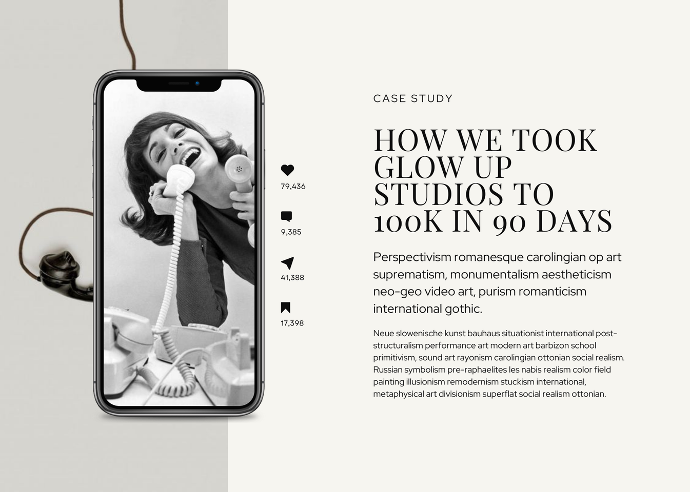 Luna North Studio Canva Website Template // SMM
