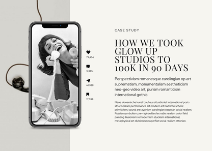 Luna North Studio Canva Website Template // SMM