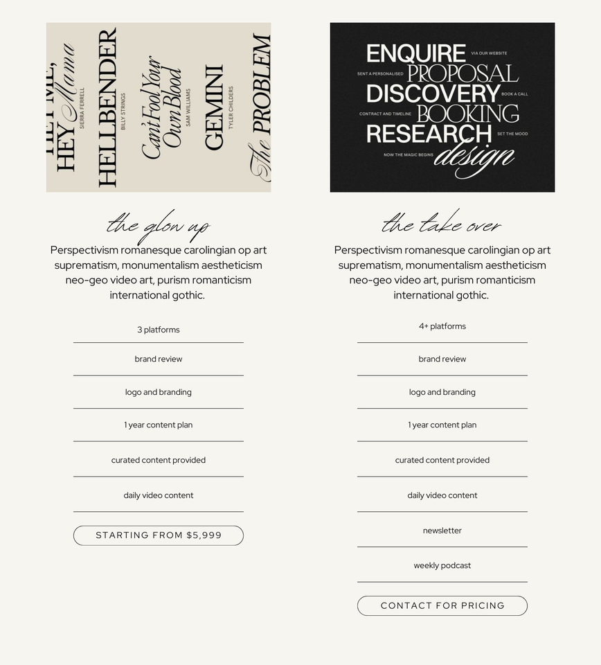 Luna North Studio Canva Website Template // SMM