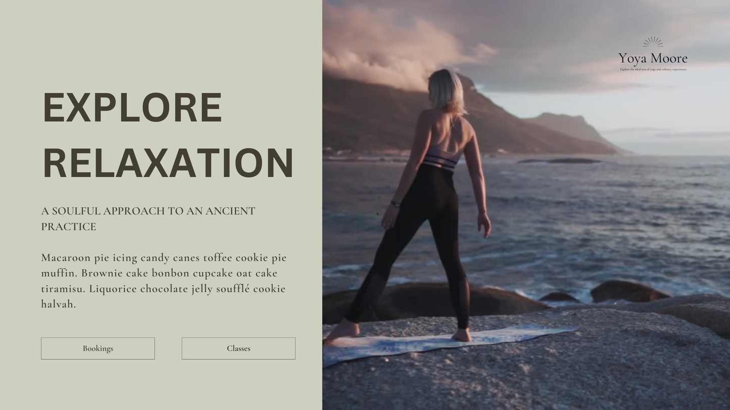 Yoga Mooore Canva Landing Page Template