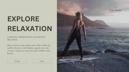Yoga Mooore Canva Landing Page Template