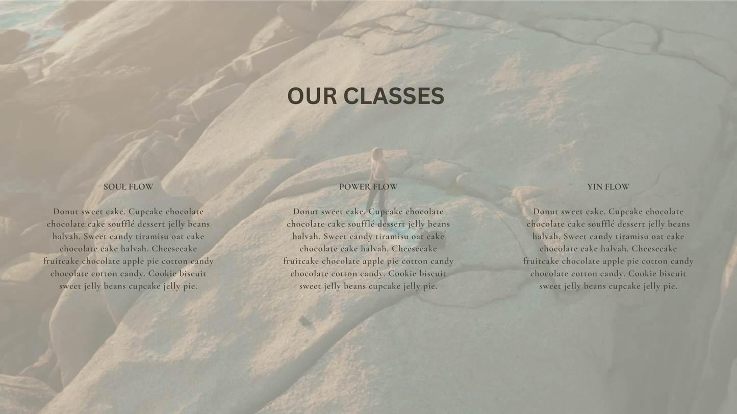 Yoga Mooore Canva Landing Page Template