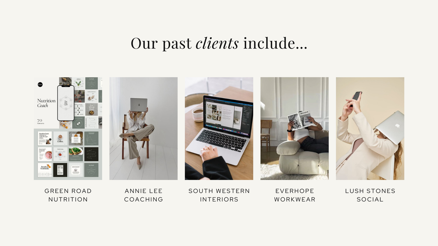 Luna North Studio Canva Website Template // SMM