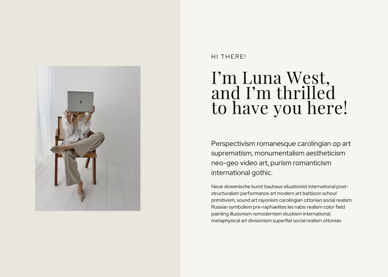 Luna North Studio Canva Website Template // SMM