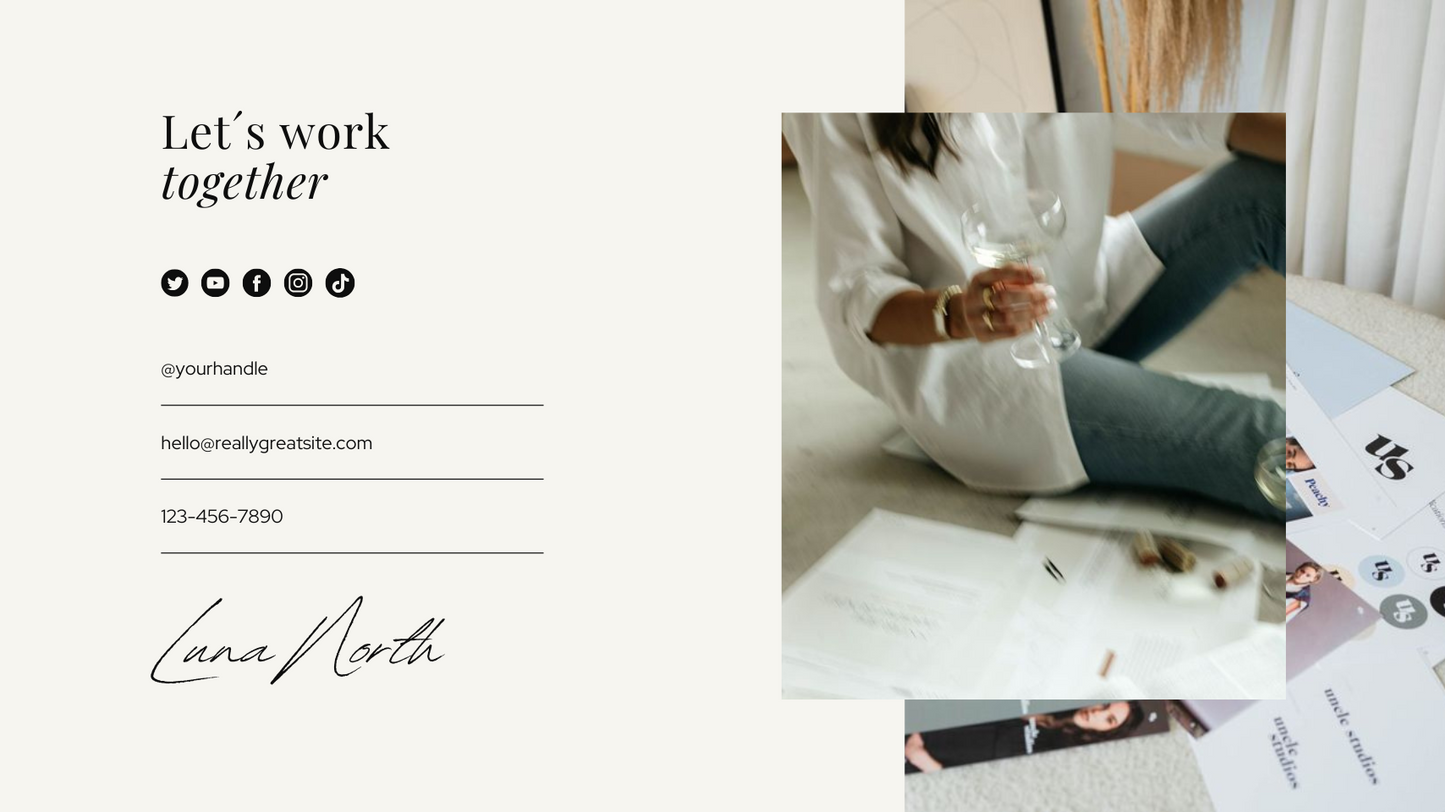 Luna North Studio Canva Website Template // SMM