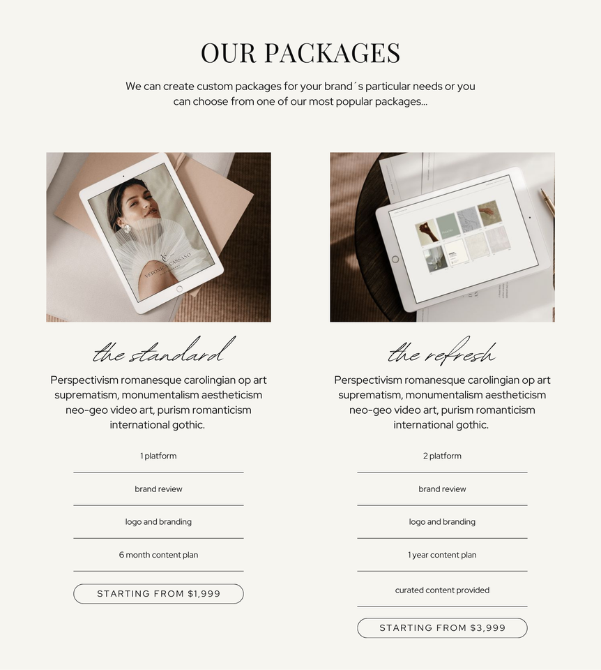 Luna North Studio Canva Website Template // SMM