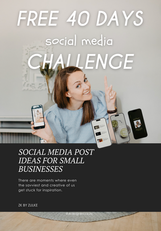 FREE eBOOK 40 Days SOCIAL MEDIA Post Ideas