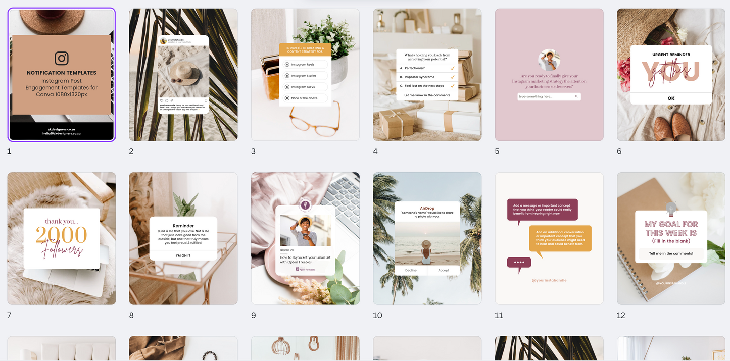 What's on trend  Social Media Templates 250+