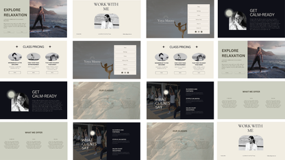 Yoga Mooore Canva Landing Page Template
