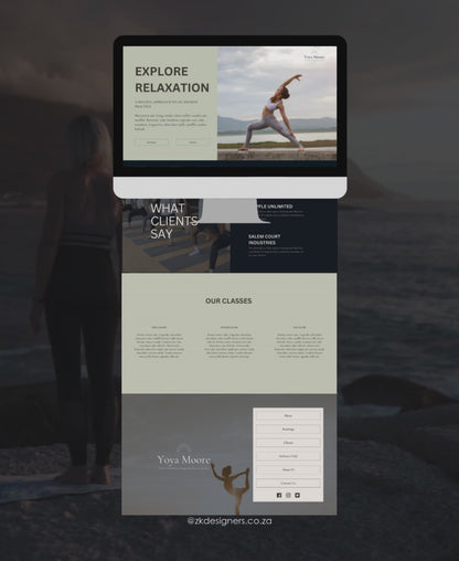 Yoga Mooore Canva Landing Page Template