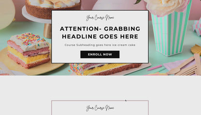 Online Course Sales Page Template by ZK