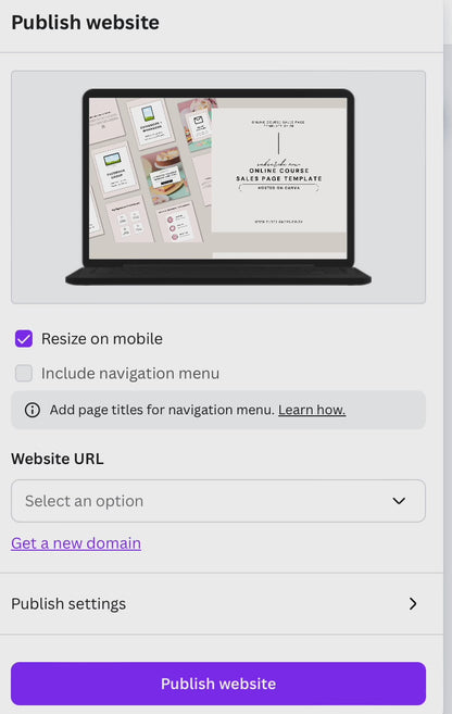 Online Course Sales Page Template by ZK