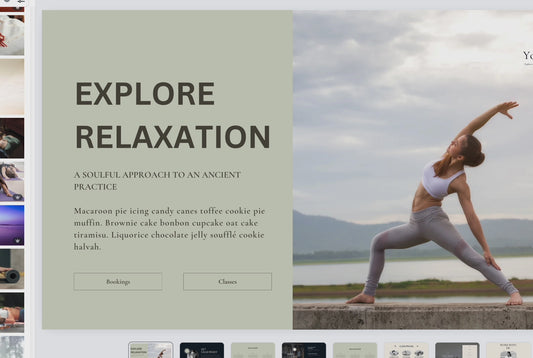 Yoga Mooore Canva Landing Page Template