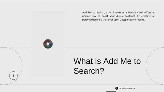 ADD ME TO SEARCH - GOOGLE PEOPLE CARD